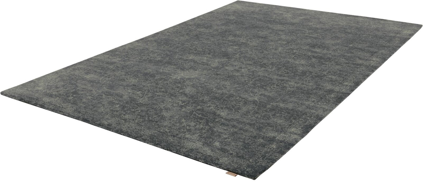 Agnella Rugs House Loves Calisia VINTAGE Bell Graphite - 100% Undyed New Zealand Wool - Free Delivery