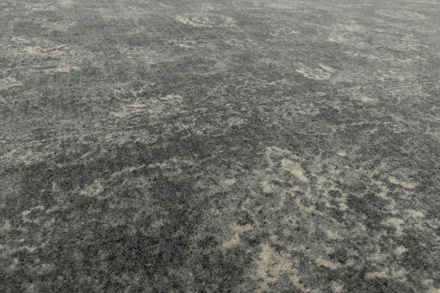 Agnella Rugs House Loves Calisia VINTAGE Flora Graphite - 100% Undyed New Zealand Wool - Free Delivery