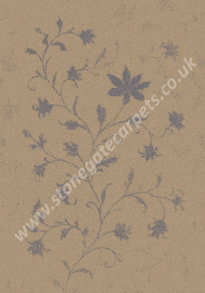 Brintons Made to Match Classic Florals Nouveau - Vela Chalk Blue