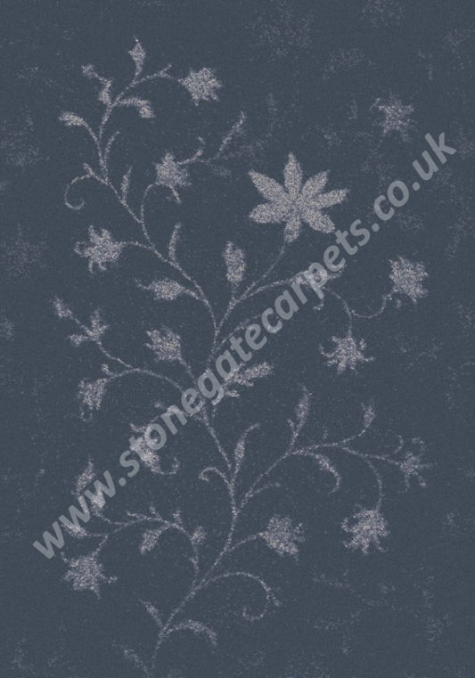 Brintons Made to Match Classic Florals Nouveau - Bisa French Blue