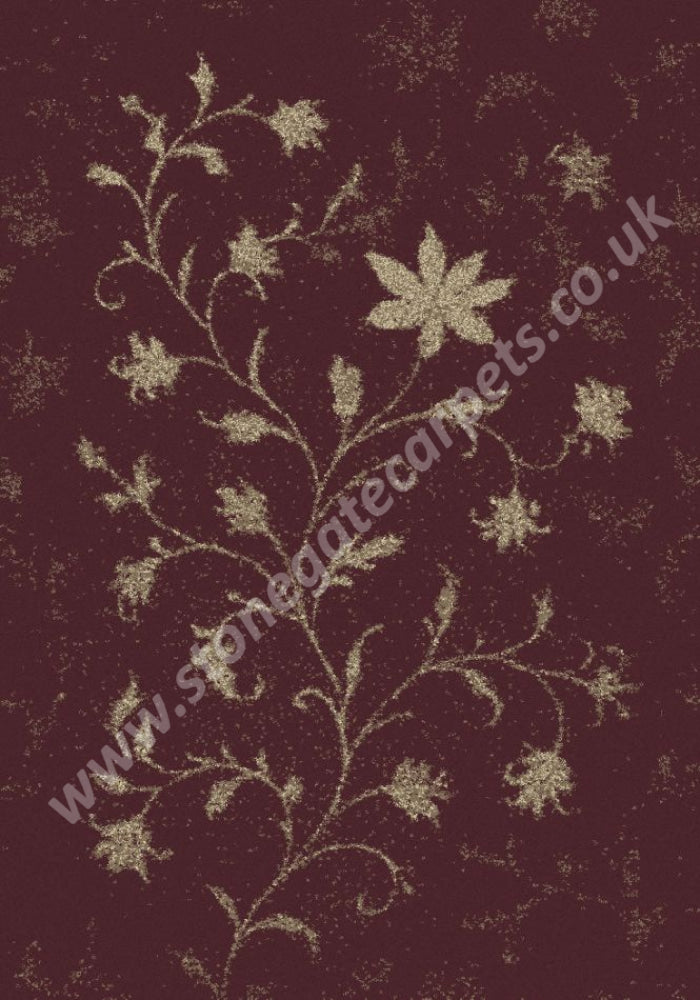 Brintons Made to Match Classic Florals Nouveau - Vela Red