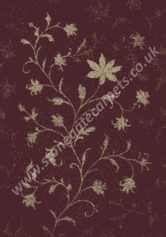 Brintons Made to Match Classic Florals Nouveau - Vela Red