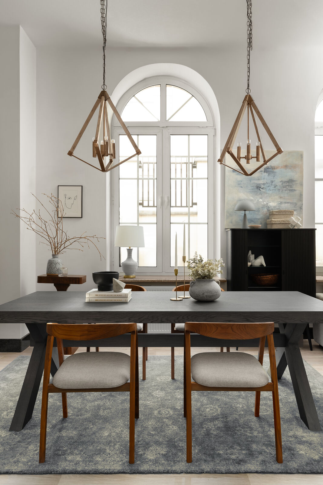 Agnella Rugs House Loves Calisia VINTAGE Bell Graphite - 100% Undyed New Zealand Wool - Free Delivery