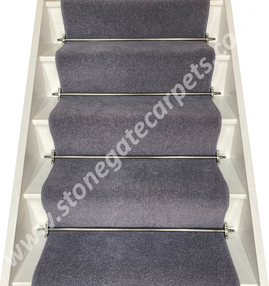Axminster Carpets Devonia Plain Discovery Grey Stair Runner (per M)
