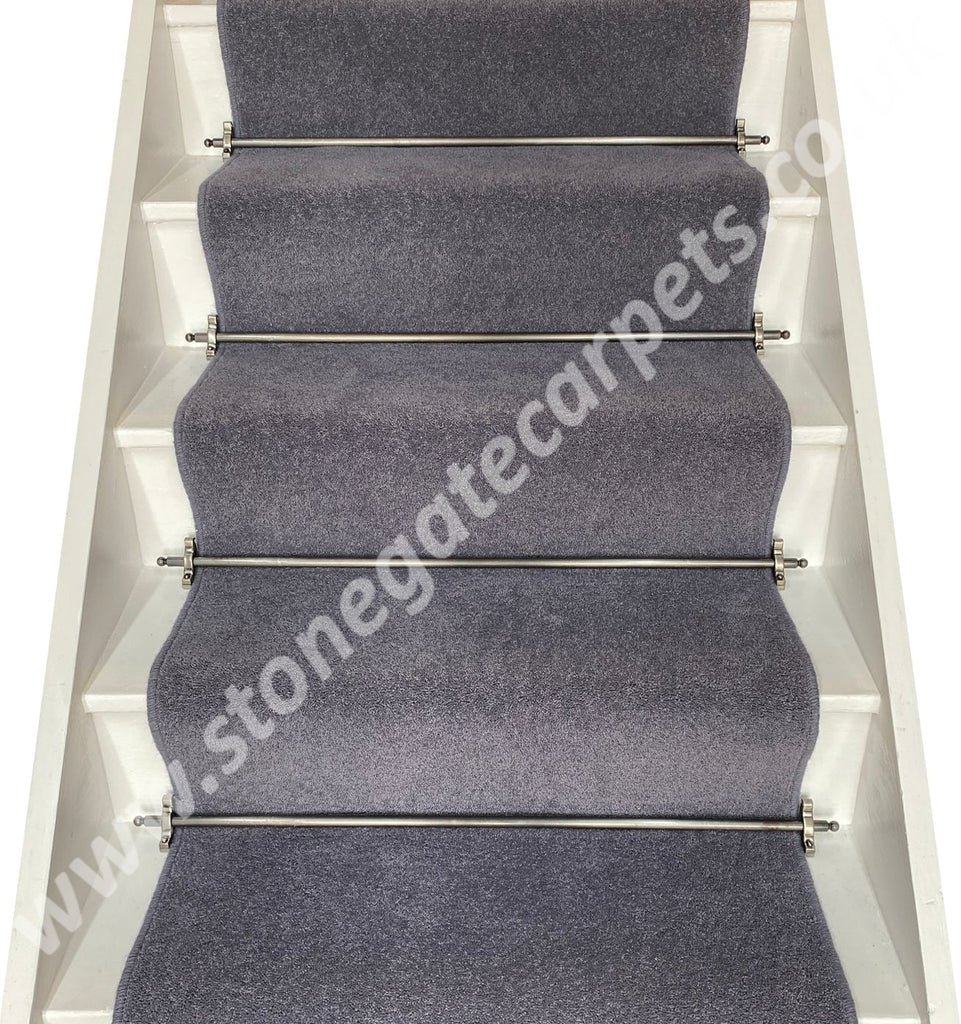 Axminster Carpets Devonia Plain Discovery Grey Stair Runner (per M
