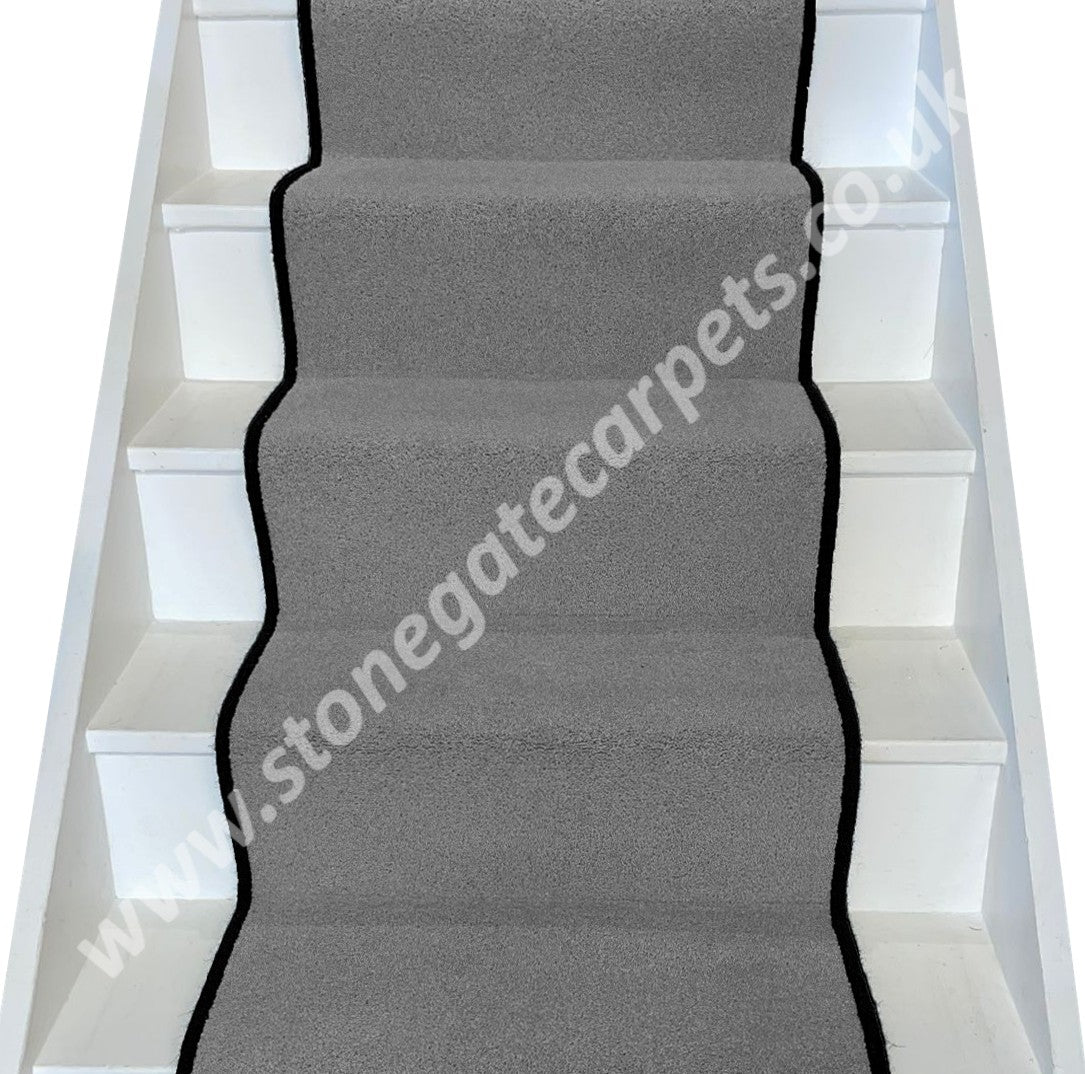 Brintons Carpets Bell Twist Pebble Plain Stair Runner (Per Linear Metre)