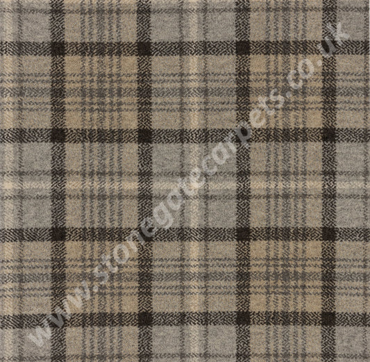Brintons Carpets Purely Natural Plaids Maclennan Grey