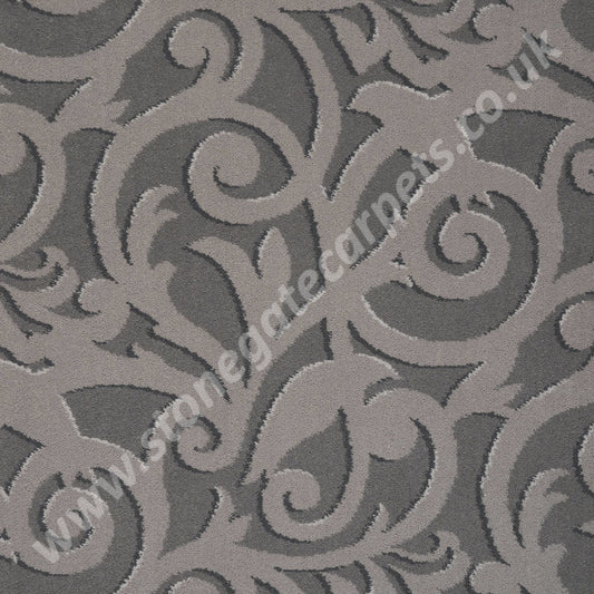 Brintons Carpets Timorous Beasties Pewter Atholl Garden 10/50154