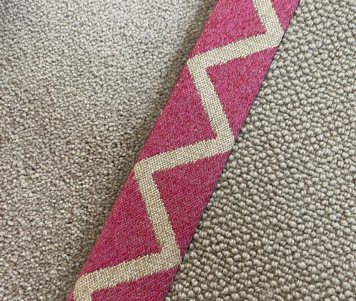 Ulster Carpets Open Spaces Leneve Auckland Coast & Geometric Funky Tape Stair Runner (Per Linear Metre)