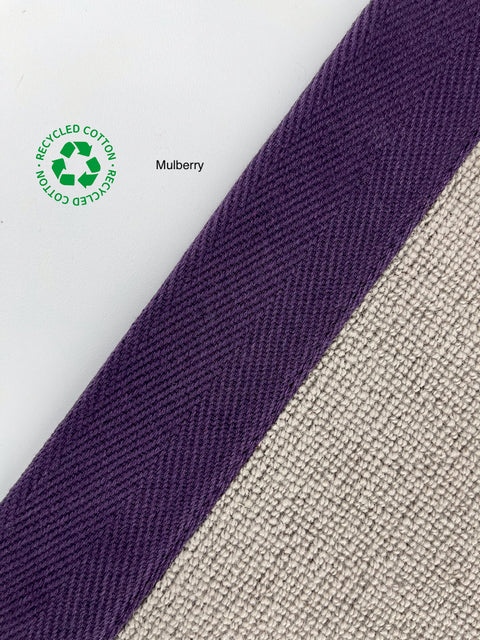 Taped Edging - Herringbone - Mulberry