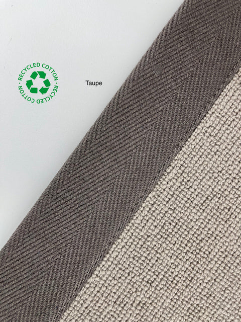 Taped Edging - Herringbone - Taupe