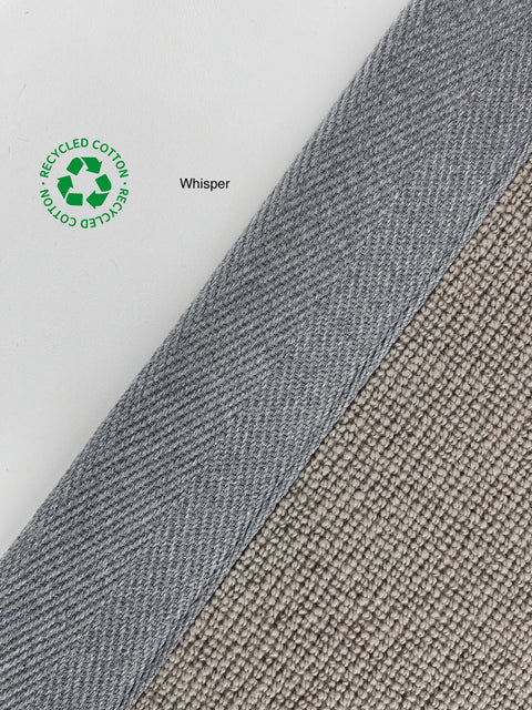 Taped Edging - Herringbone - Whisper