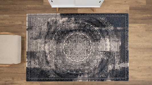 Agnella Rugs Agnus CURRUS Black - 100% New Zealand Wool - Free Delivery