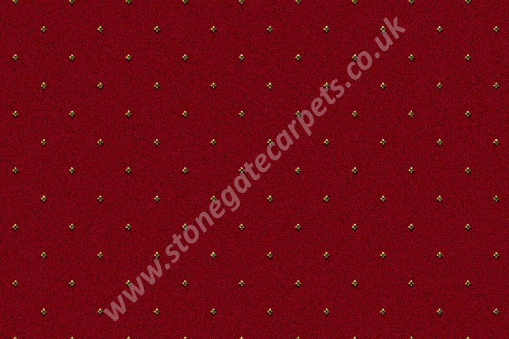 Ulster Carpets Athenia Pindot Red Carpet Remnant From: