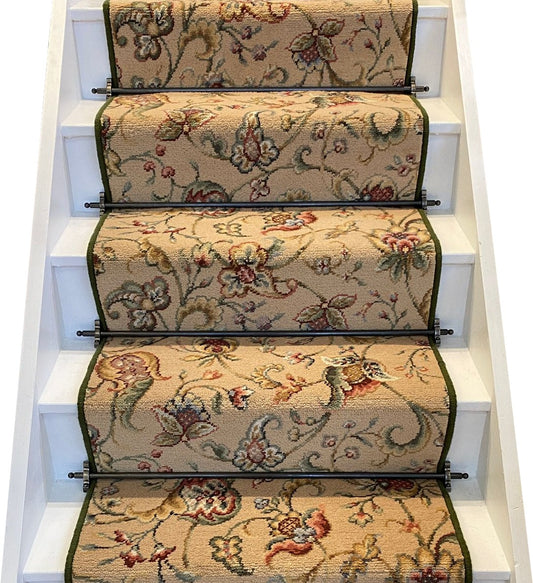 Ulster Carpets Glenavy Hampton Court Stair Runner with choice of adding bespoke border or overlocking colour (Per Linear Metre)