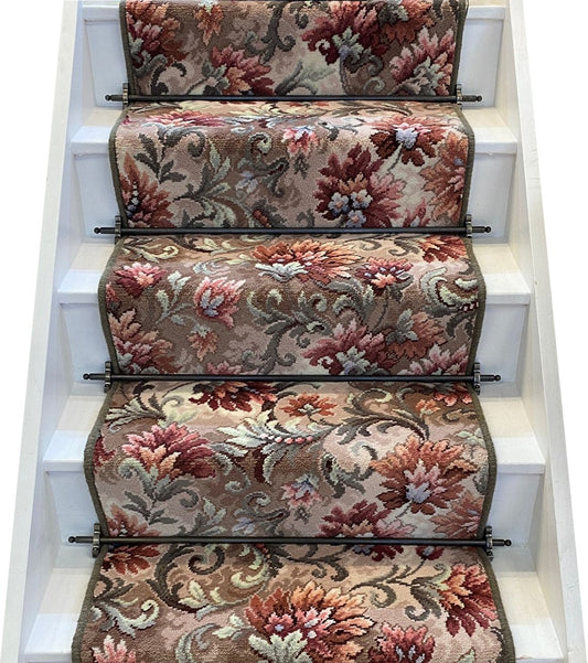 Ulster Carpets Glenavy Mayfayre Stair Runner with choice of adding bespoke border or overlocking colour (per linear metre)