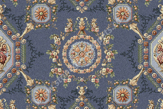 Ulster Carpets Glendun Blue Lorenzo 5 2380 Carpet Remnant