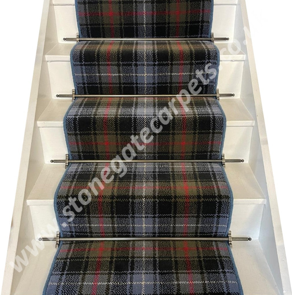 Ulster Carpets Glenmoy Robertson Stair Runner with choice of adding bespoke border or overlocking colour (Per Linear Metre)