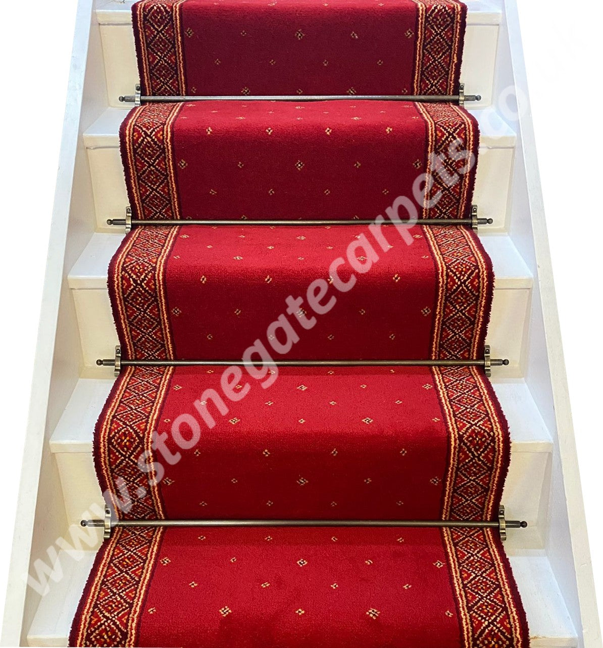 Ulster Carpets Tazmin Red Runner 10/2634 (Please Call for per M² Cost)