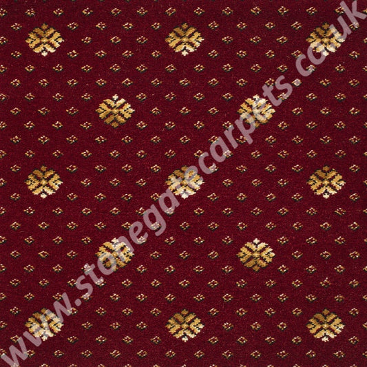Brintons Carpets Royal Marquis Collection Burgundy Red Flake 1/50345