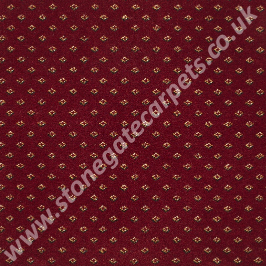 Brintons Carpets Royal Marquis Collection Burgundy Red Diamond 1/50346 (per M²)