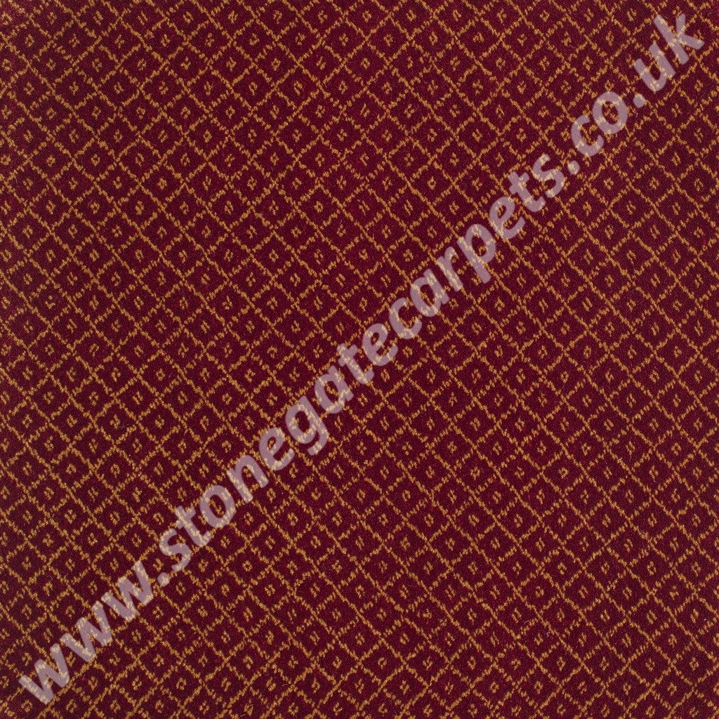 Brintons Carpets Royal Marquis Collection Burgundy Red Trellis 1/50348 (per M²)