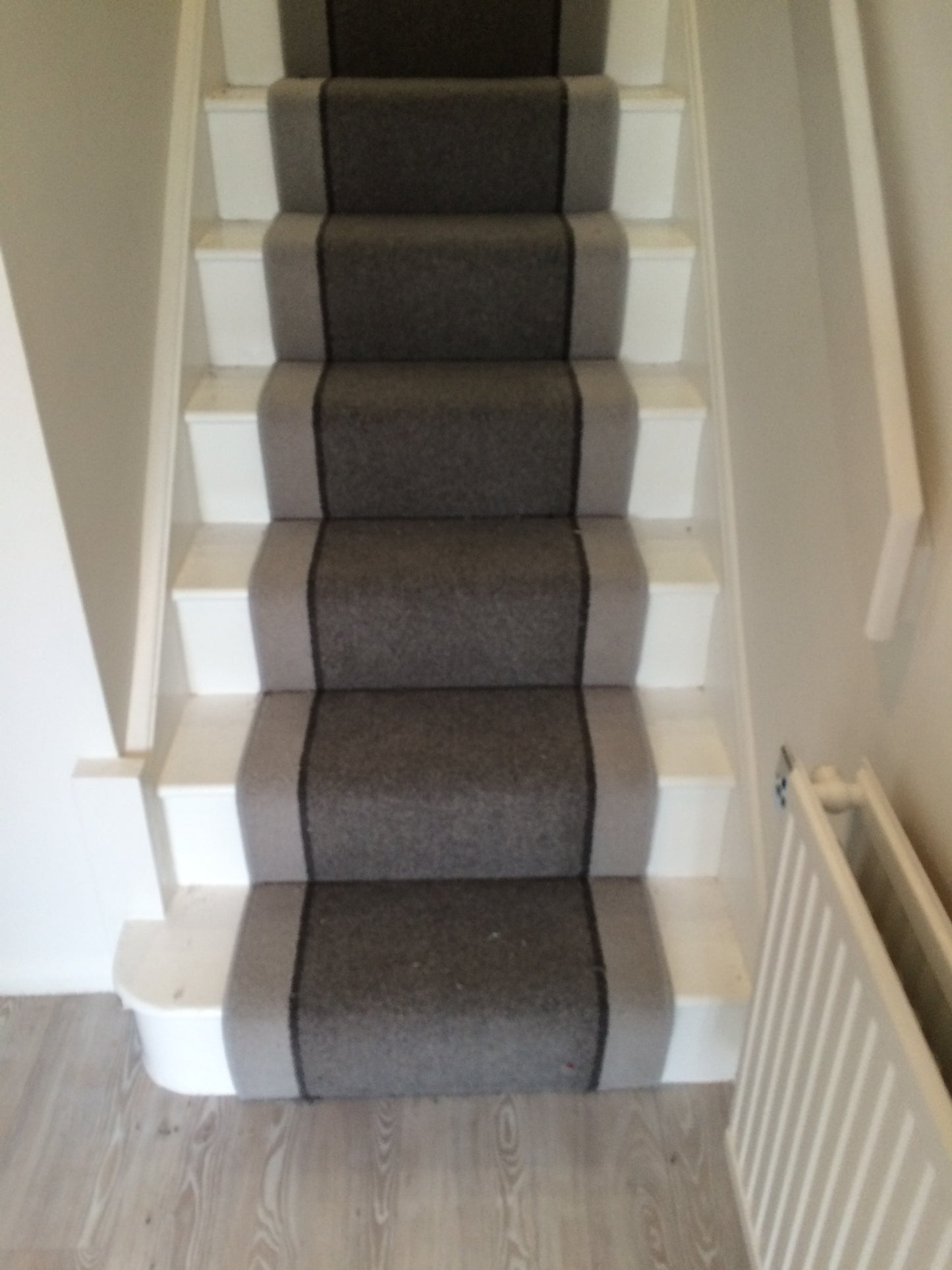 Brintons Carpets Bell Twist Smoke Black Pewter Stair Runner (Per Linear Metre)