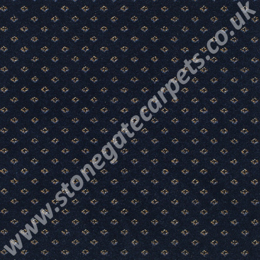 Brintons Carpets Royal Marquis Collection French Navy Diamond 3/50346