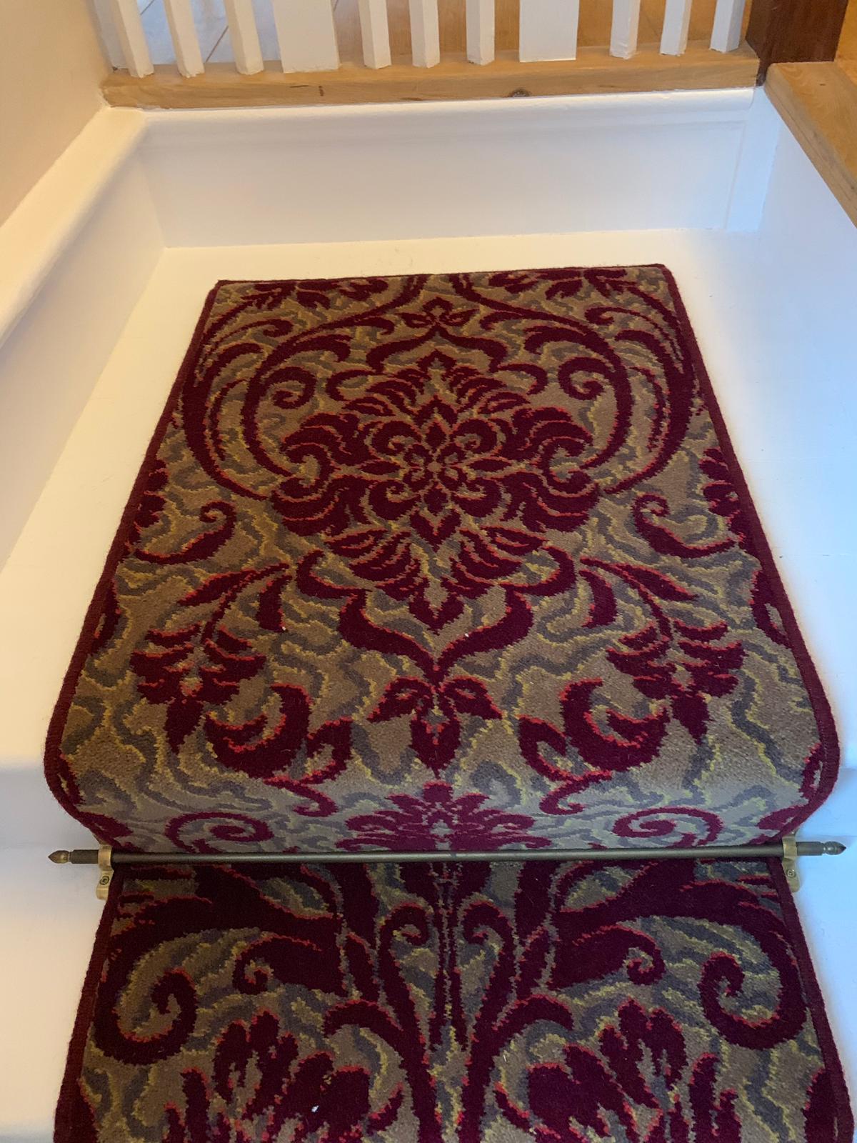 Axminster Carpets Medici Ruby Damask Stair Runner (Per Linear Metre)