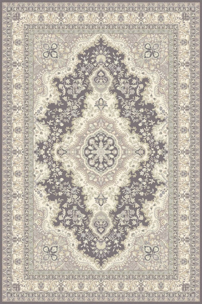 Agnella Rugs Isfahan ALMAS Anthracite - 50/50 British/New Zealand Wool - Free Delivery