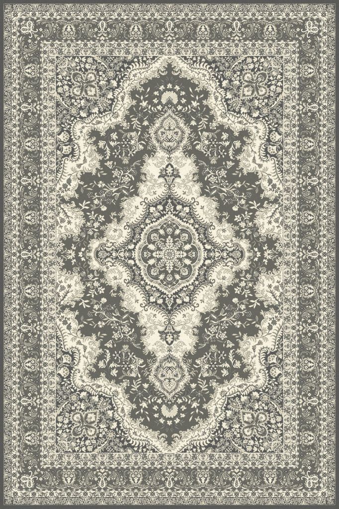 Agnella Rugs Isfahan ALMAS Grey - 50/50 British/New Zealand Wool - Free Delivery