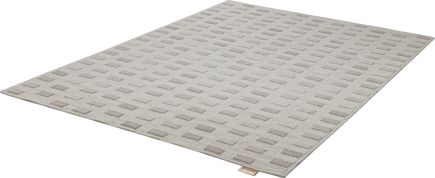 Agnella Rugs Noble AMORE Light Grey - 100% Undyed British Wool - Free Delivery