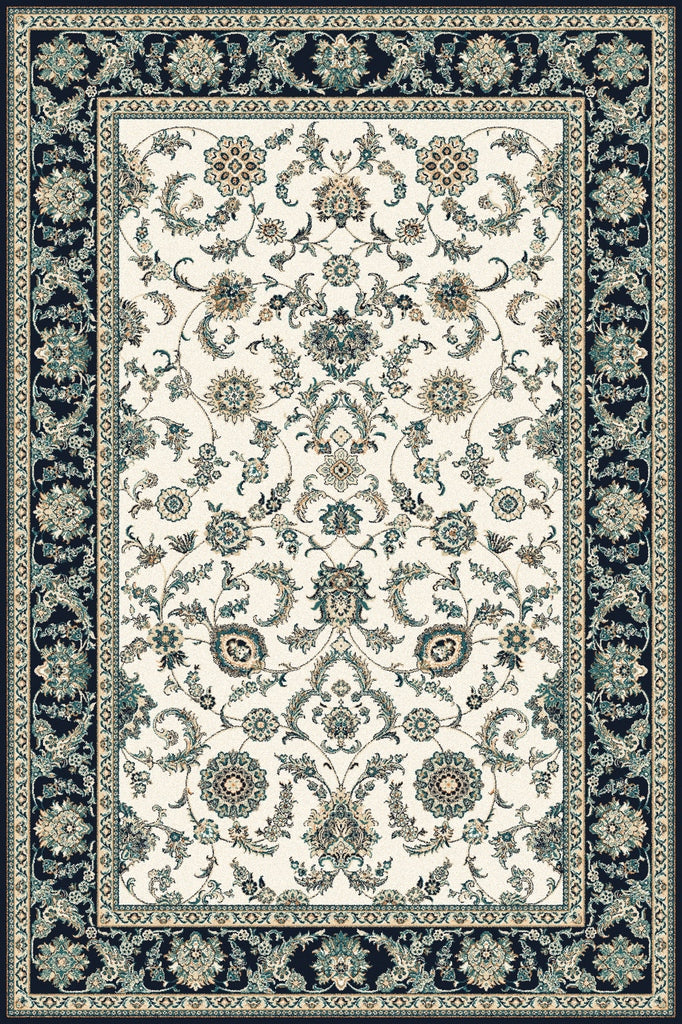 Agnella Rugs Isfahan ANAFI Navy Blue - 50/50 British/New Zealand Wool - Free Delivery