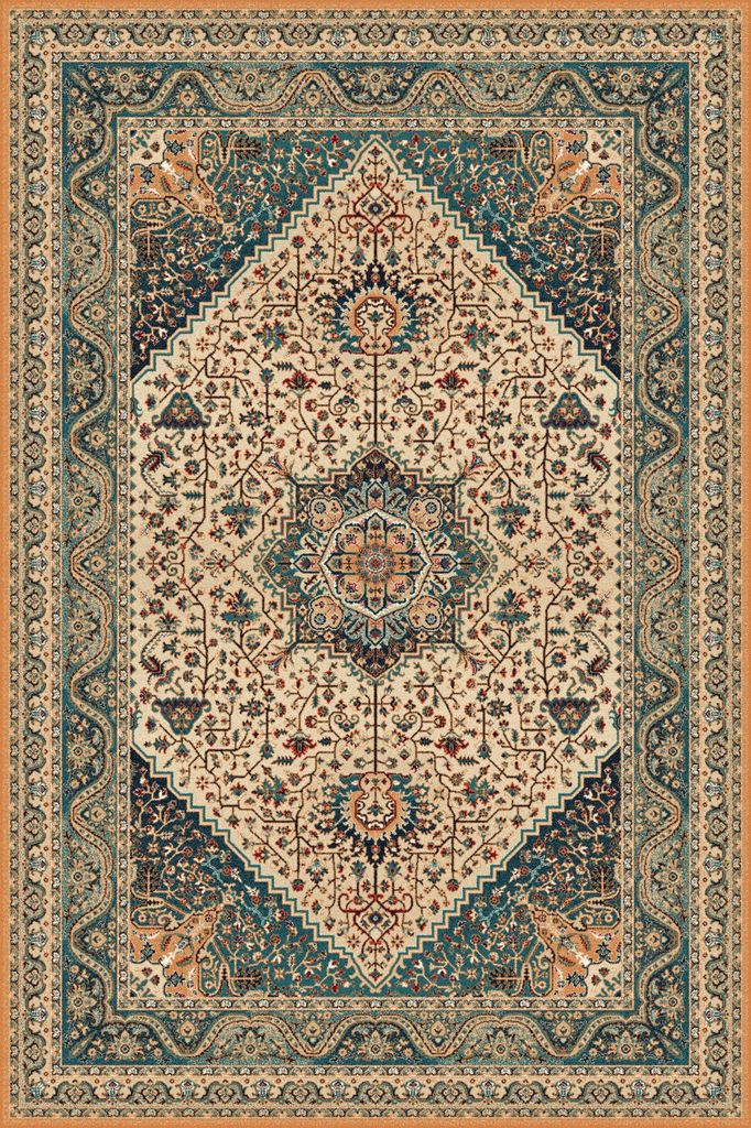 Agnella Rugs Isfahan ARETUZA Copper - 50/50 British/New Zealand Wool - Free Delivery