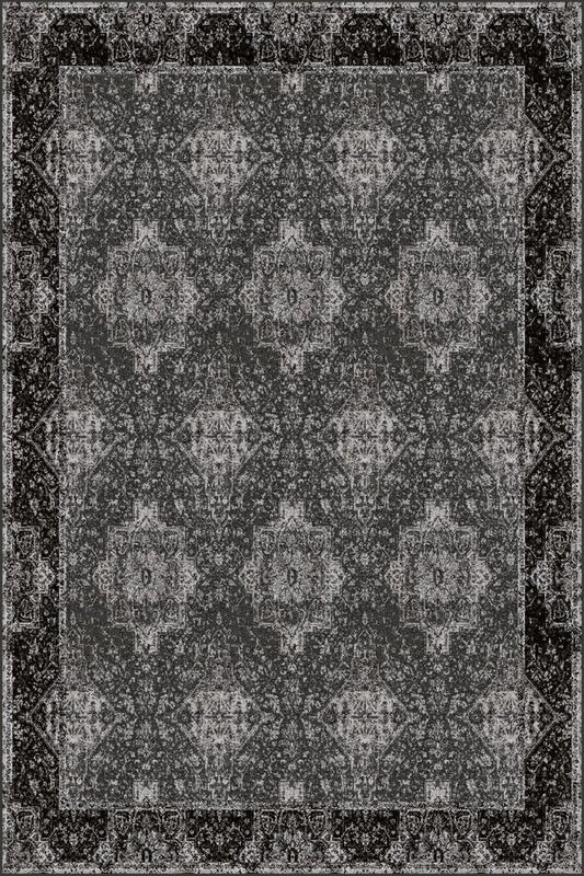 Agnella Rugs Isfahan AUGUSTUS Graphite - 50/50 British/New Zealand Wool - Free Delivery
