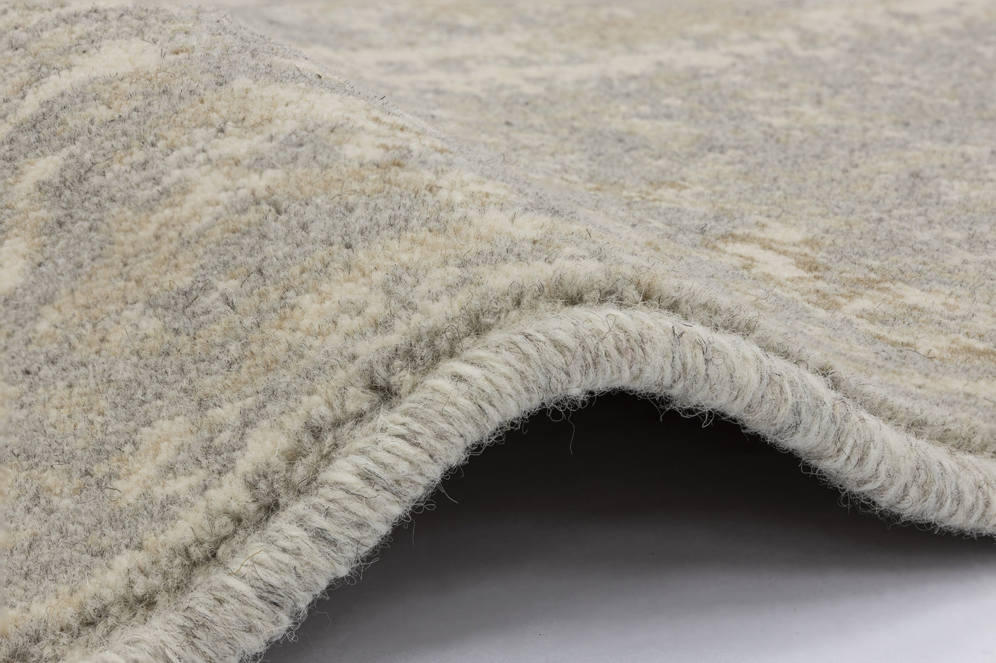 Agnella Rugs Tempo Natural BROOKS Grey - 100% Undyed British Wool - Free Delivery