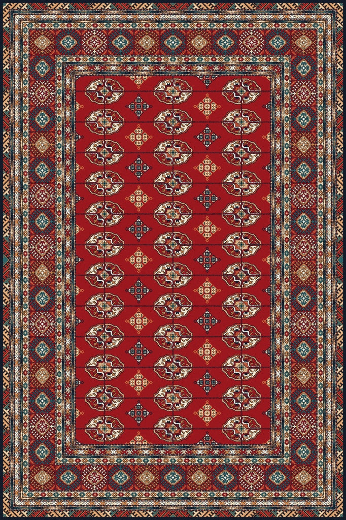 Agnella Rugs Isfahan BUCHARA Dark Red - 50/50 British/New Zealand Wool - Free Delivery