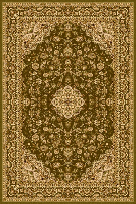 Agnella Rugs Isfahan DAMO Olive - 100% New Zealand Wool - Free Delivery
