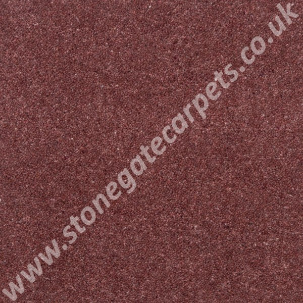 Brintons Carpets Bell Twist Heathers Collection Dark Redwood