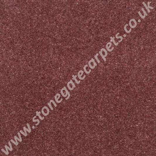 Brintons Carpets Bell Twist Heathers Collection Dark Redwood