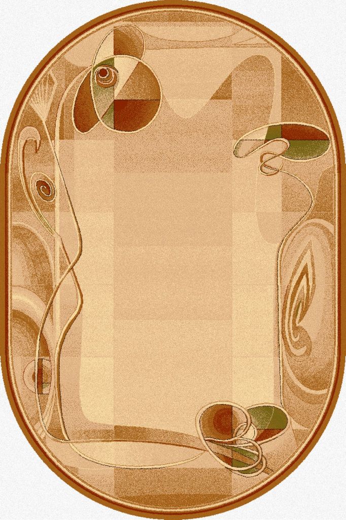 Agnella Rugs Isfahan HIMALIA Sahara Oval - 100% New Zealand Wool - Free Delivery