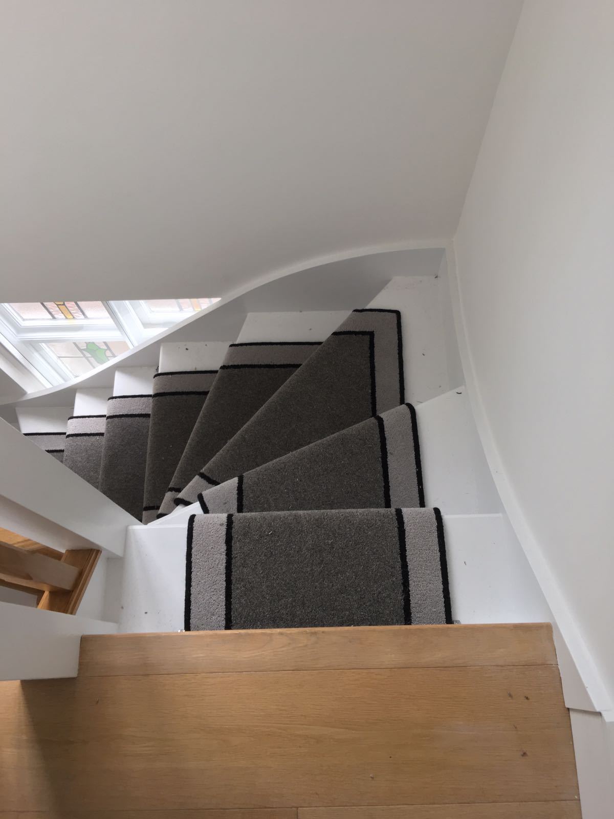 Brintons Carpets Bell Twist Smoke Black Pewter Stair Runner (Per Linear Metre)