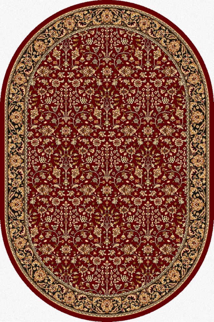 Agnella Rugs Isfahan ITAMAR Ruby Oval - 100% New Zealand Wool - Free Delivery