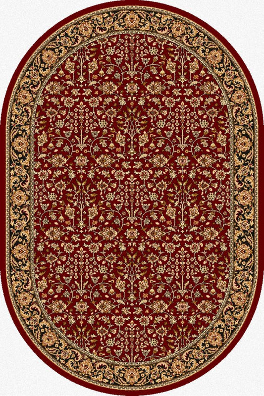 Agnella Rugs Isfahan ITAMAR Ruby Oval - 100% New Zealand Wool - Free Delivery