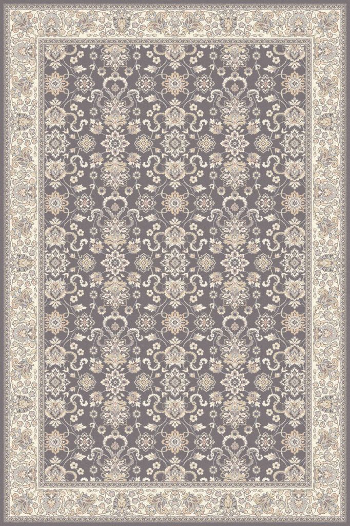 Agnella Rugs Isfahan KANTABRIA Anthracite - 100% New Zealand Wool - Fr ...