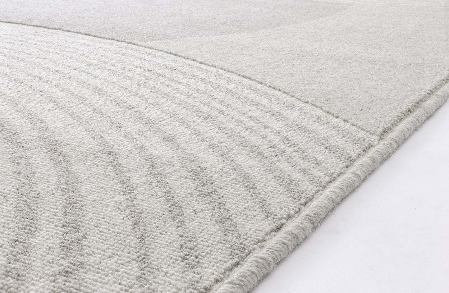 Agnella Rugs Noble KOREN Light Grey - 100% Undyed British Wool - Free Delivery