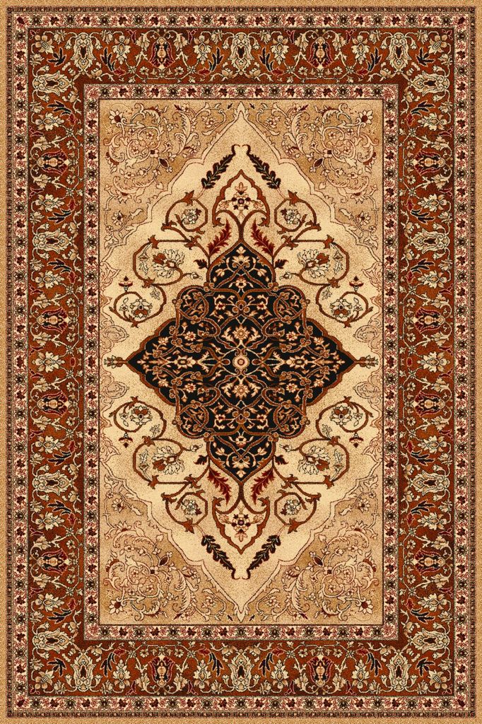 Agnella Rugs Isfahan LEYLA Amber - 100% New Zealand Wool - Free Delivery