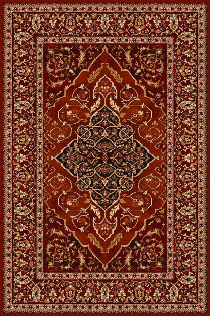 Agnella Rugs Isfahan LEYLA Ruby - 100% New Zealand Wool - Free Delivery