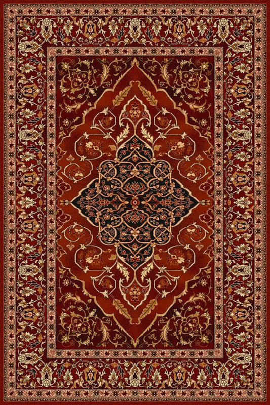 Agnella Rugs Isfahan LEYLA Ruby - 100% New Zealand Wool - Free Delivery