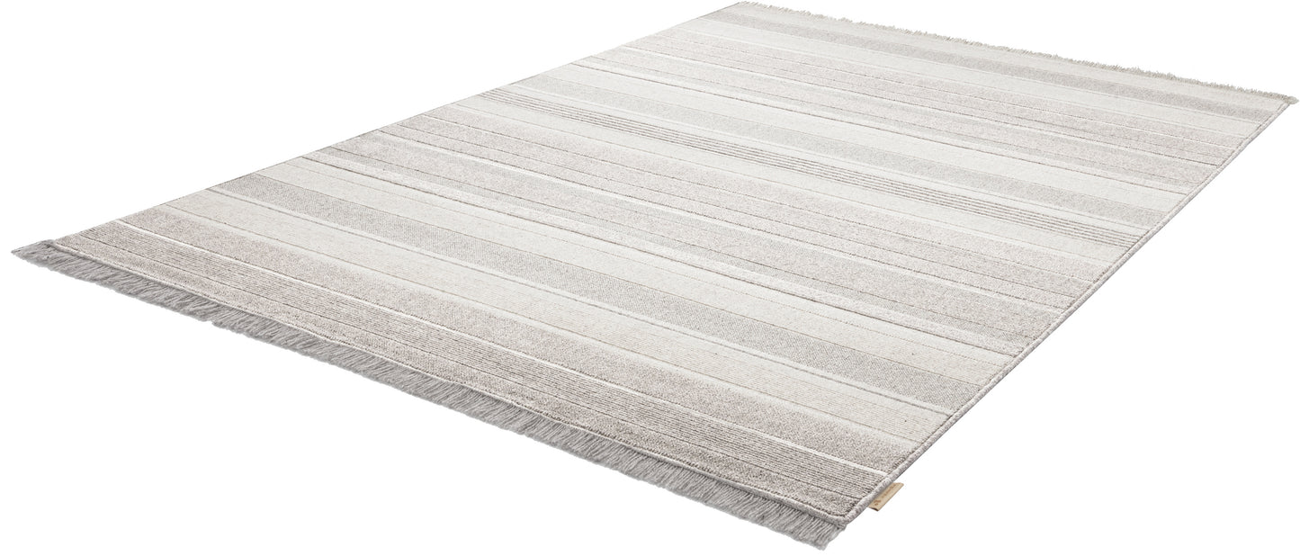 Agnella Rugs Noble PANAMA Light Grey - 100% Undyed British Wool - Free Delivery